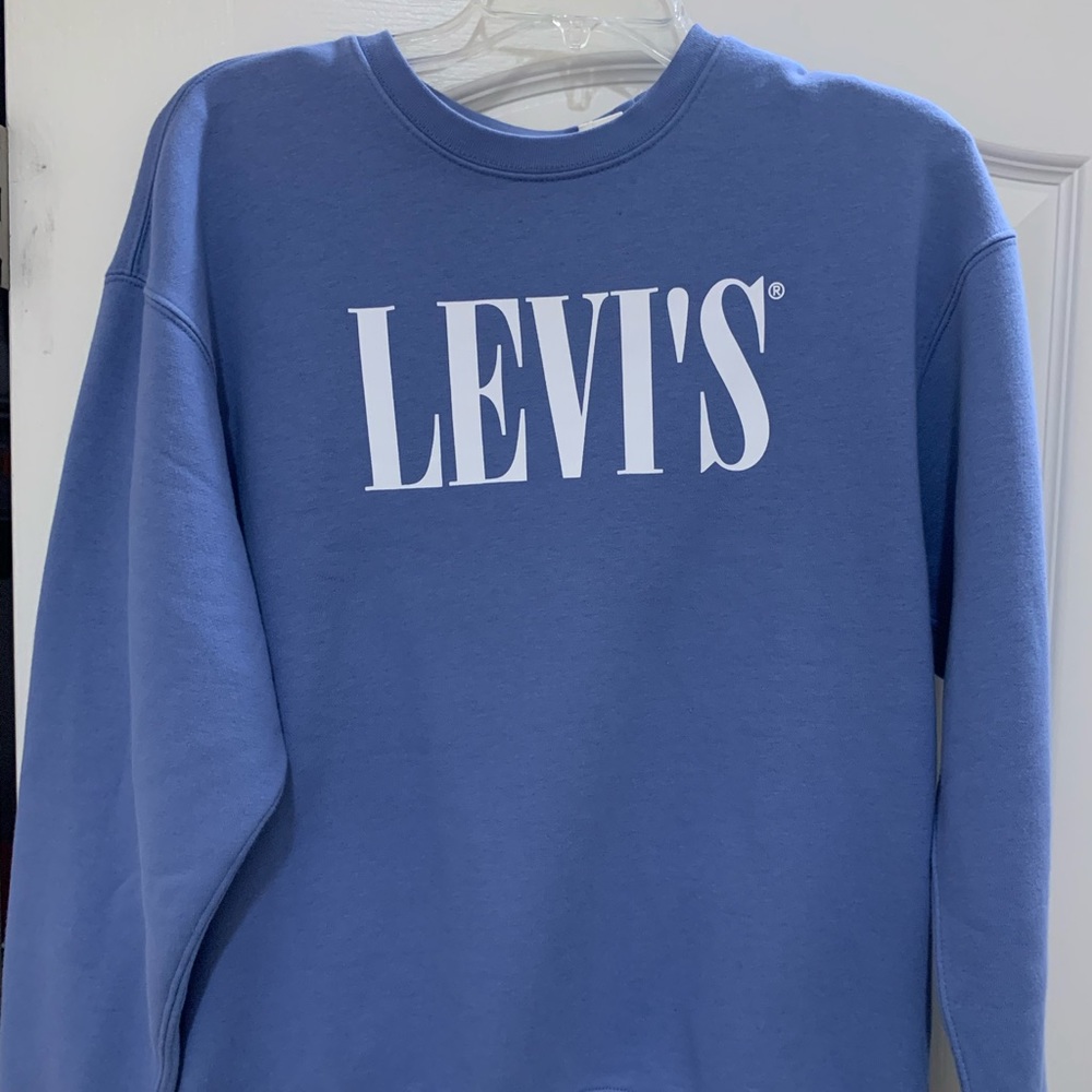 Levi's Relaxed Fit Blue Crewneck size S - Picture 1 of 5